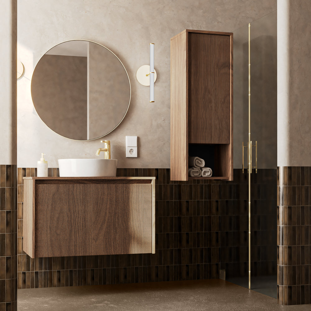 Vonios žemas stulpelis RAFALE, itališko oreho