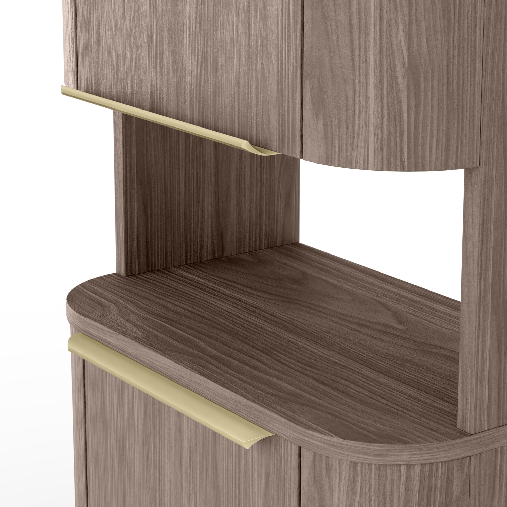 BLEUET Tall Bathroom Cabinet, Lincoln walnut