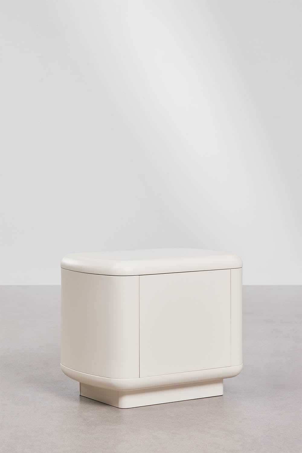 Naktinis staliukas ERVALA, balta, 55×40 cm