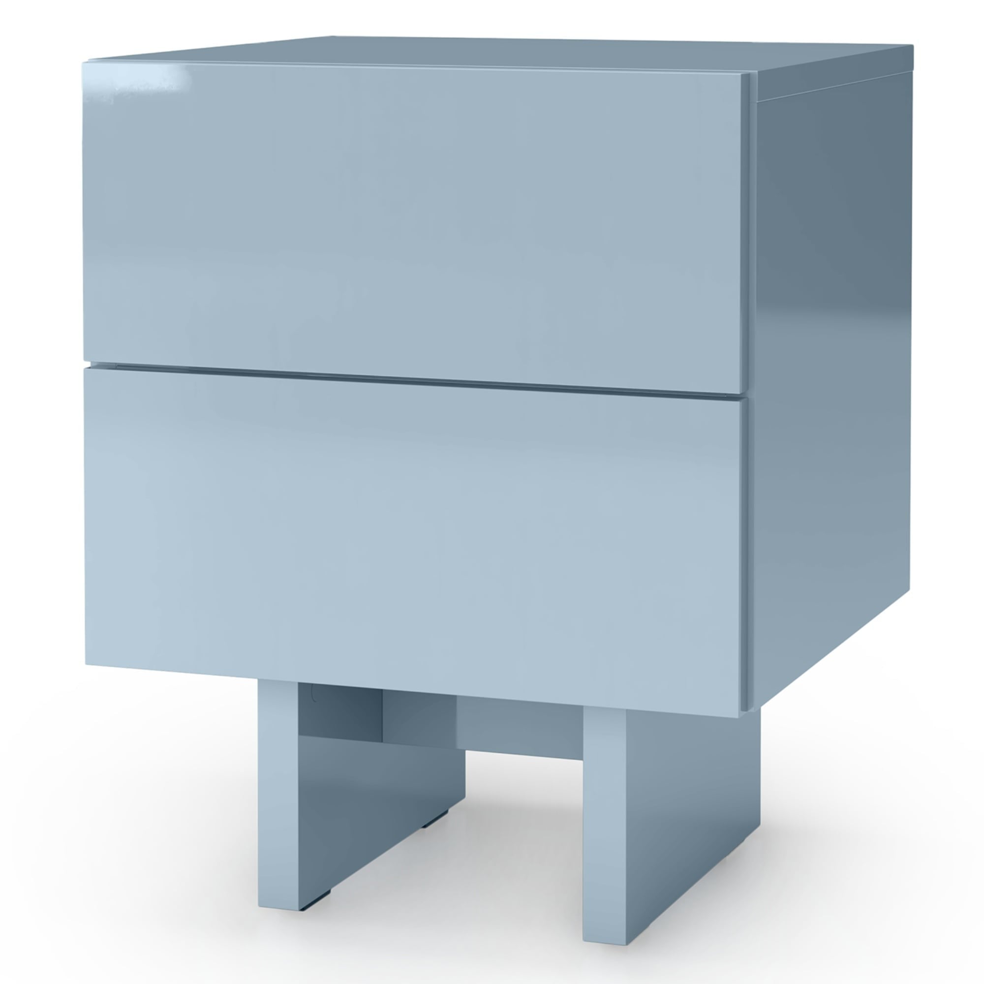 Rašomasis stalas GEMINI, bordo rudas, blizgus