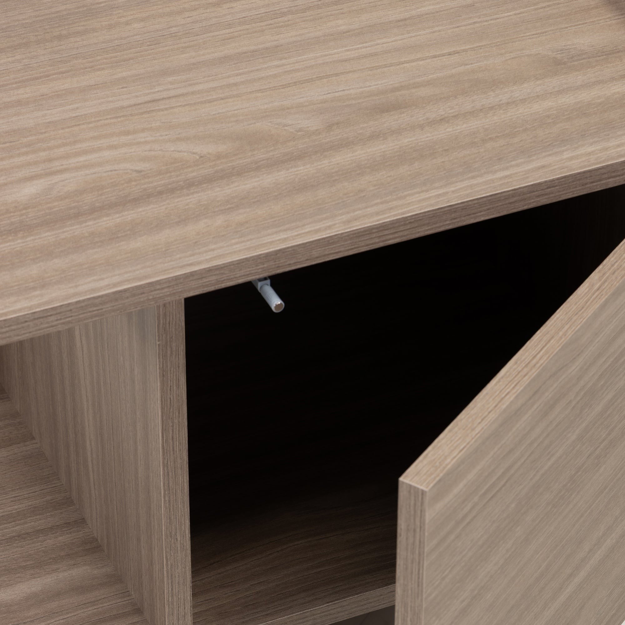 Bedside table GOLFE, pearl oak
