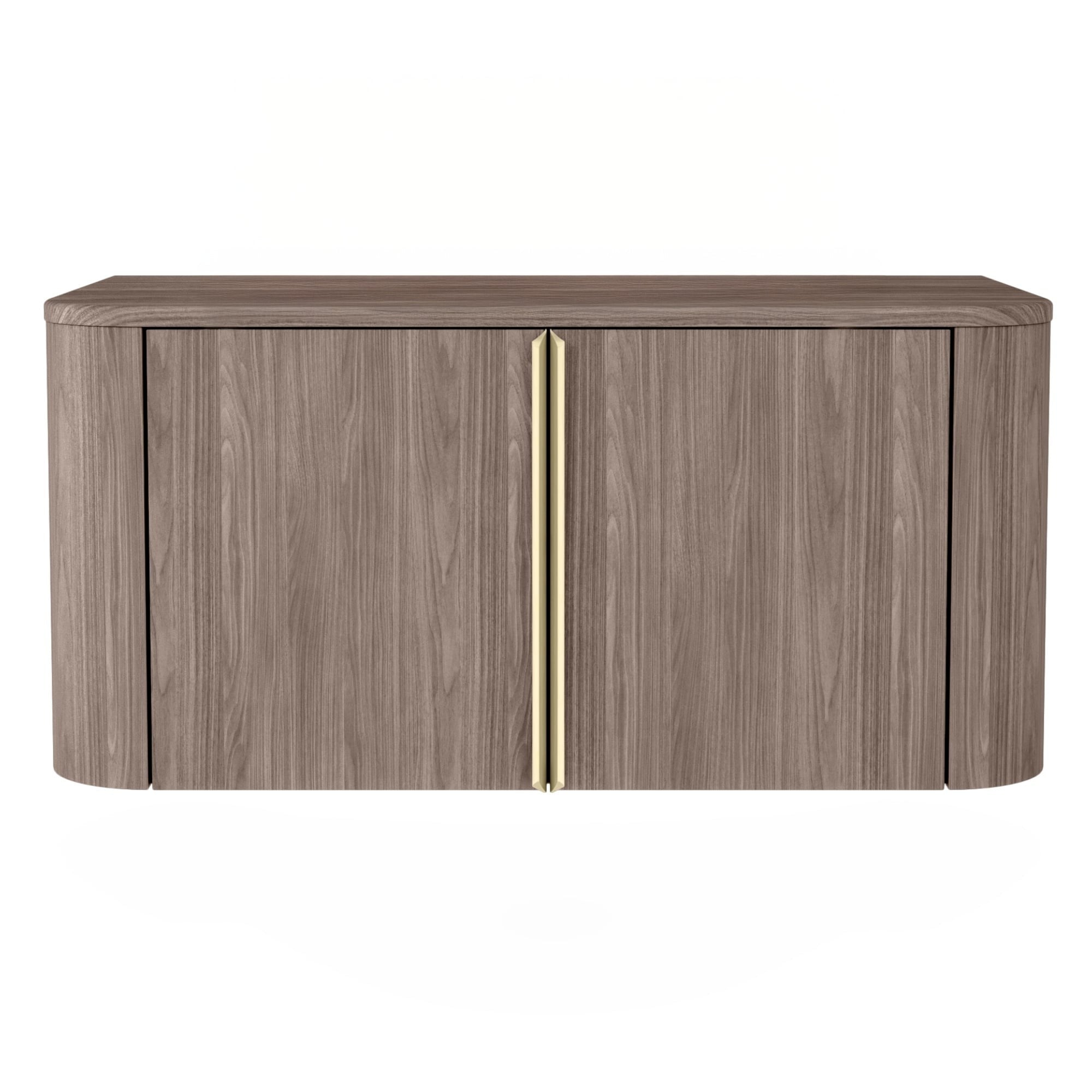 Bathroom cabinet BLEUET, Lincoln walnut, gold handles
