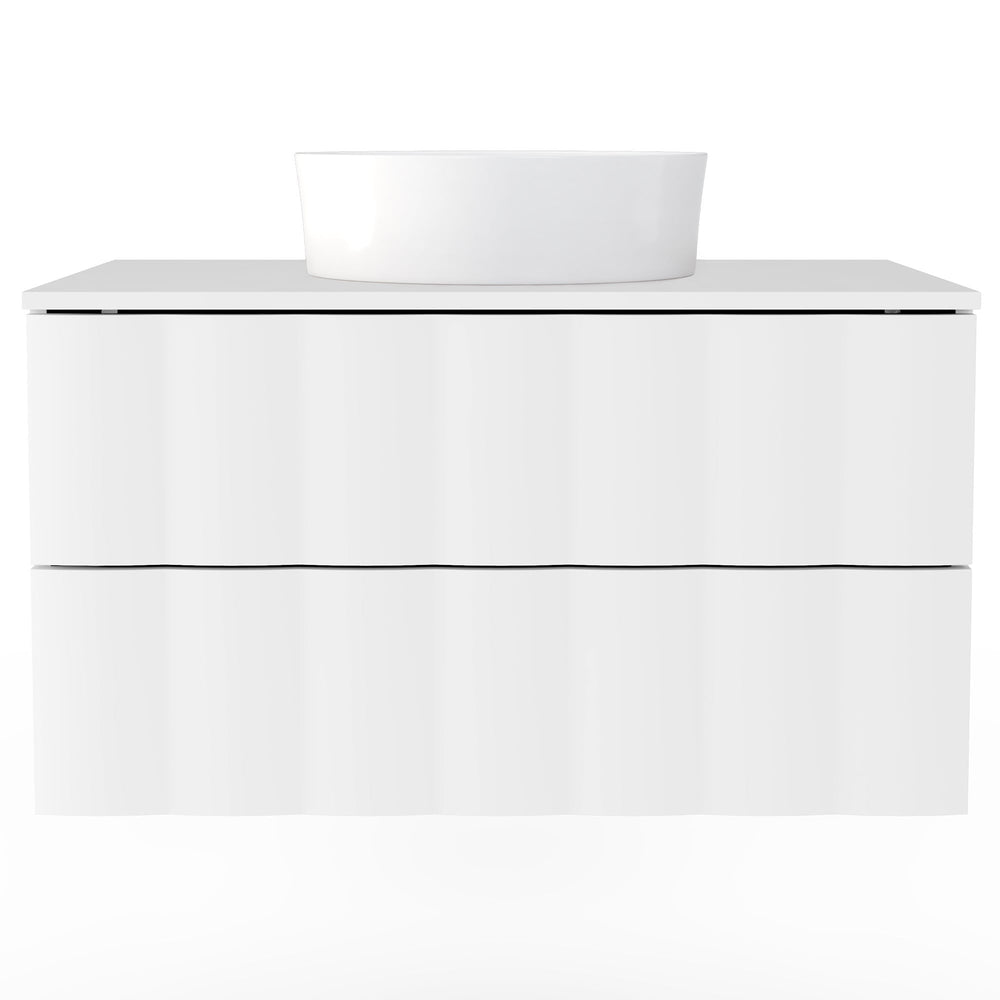 Vonios spintelė FENNEL, balta, banguotas frontas