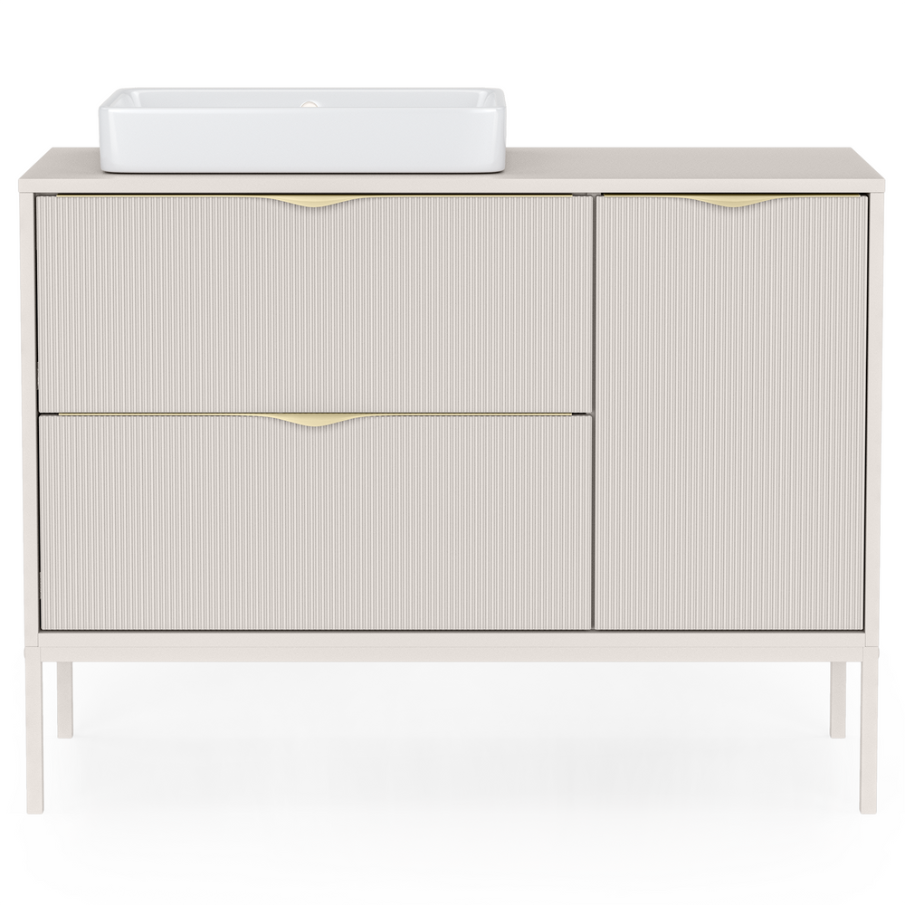 Vonios spintelė LEGER, kašmyras, ryšuota, 100 cm