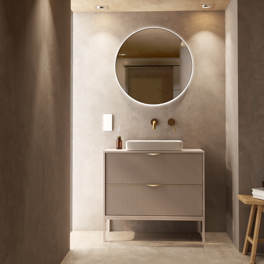 Vonios spintelė LEGER, kašmyras, ryšuota, 80 cm