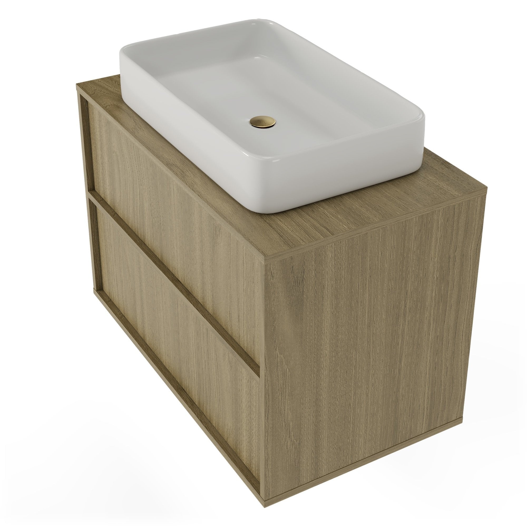 Bathroom cabinet NOELLE, pearl oak, 80 cm
