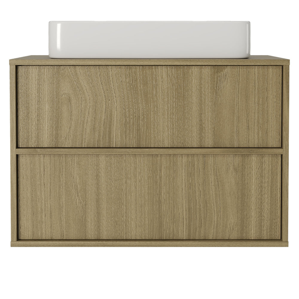 Vonios spintelė NOELLE, perlinė ąžuolo, 80 cm