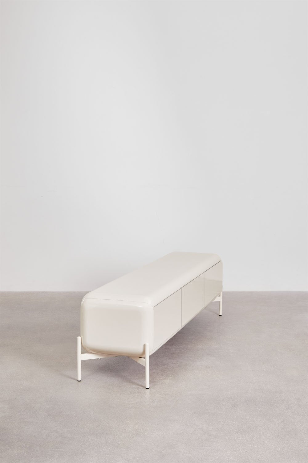 TV spintelė ADEMUA, balta MDF