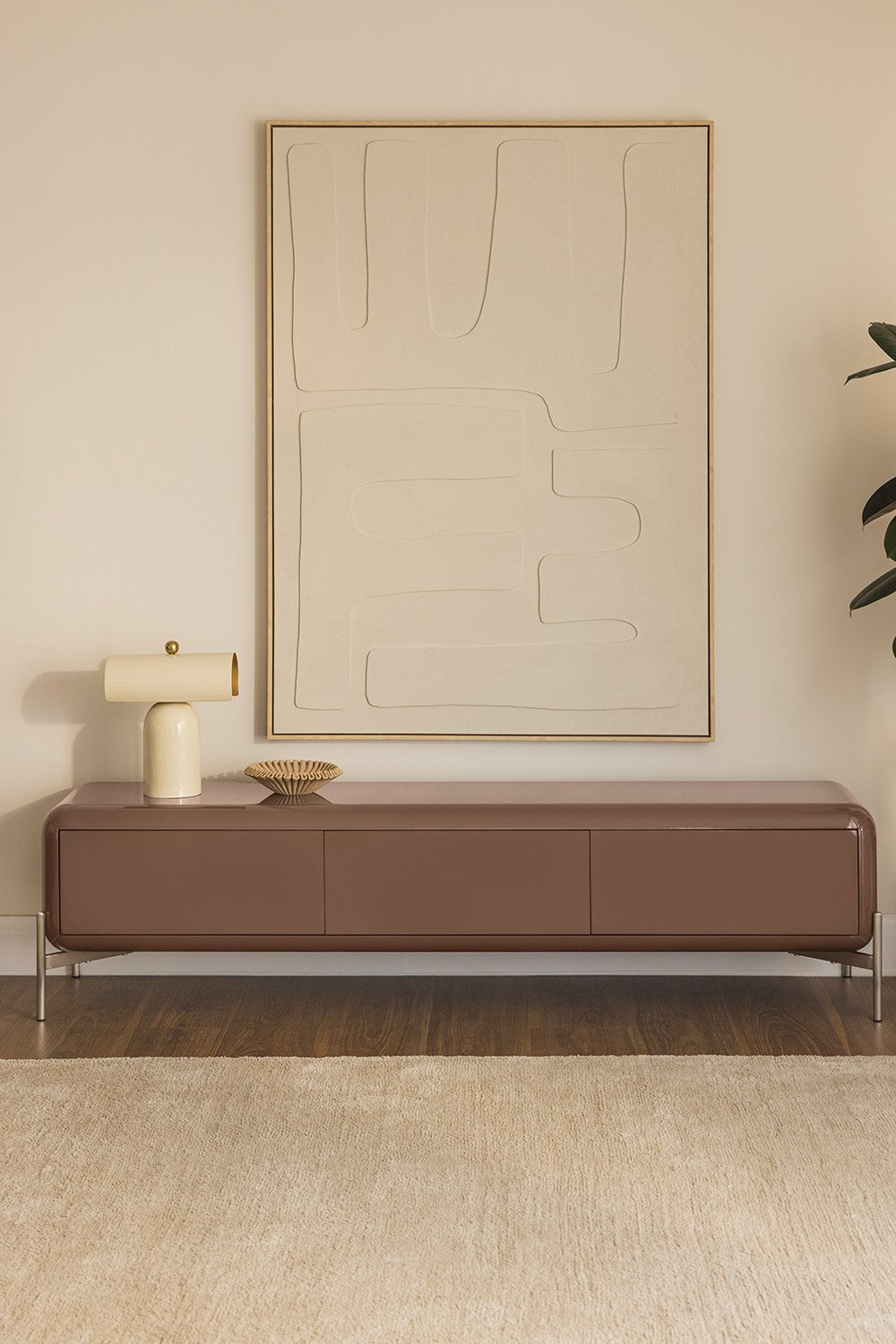 TV spintelė ADEMUA, MDF blizgi