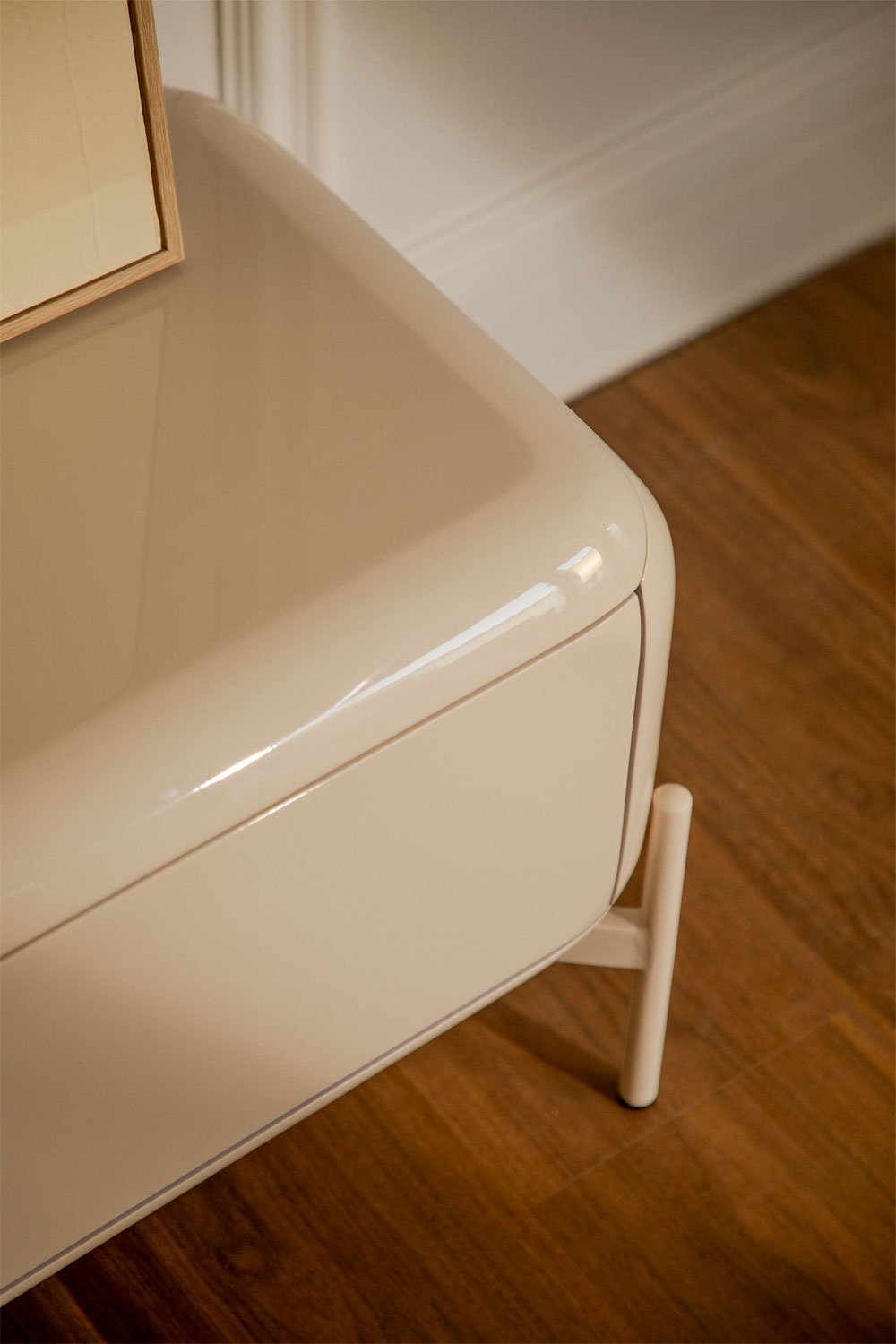 TV spintelė ADEMUA, balta MDF