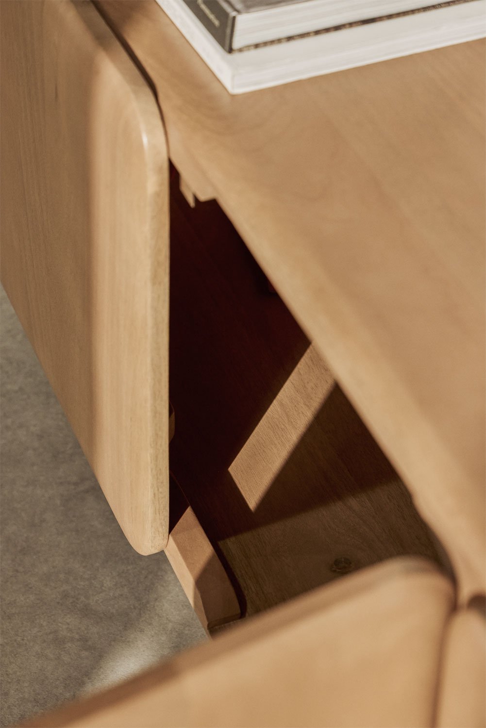 TV spintelė MDANEO, mango medžio, 175 cm.