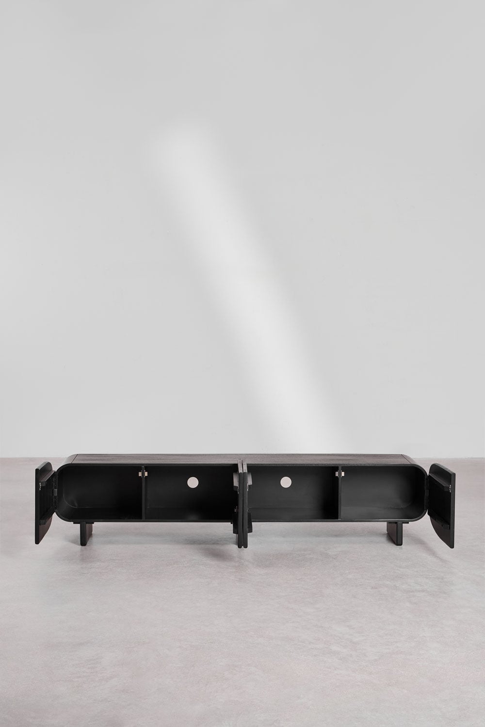 TV spintelė ARGUS, juoda 220 cm