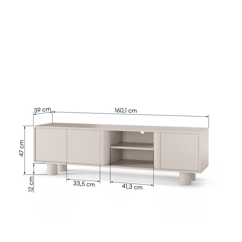 TV spintelė FRONTERA 160 cm, kašmyras