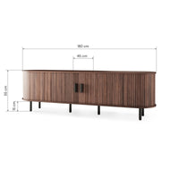 TV spintelė GLICINA 180 cm, uždaryta
