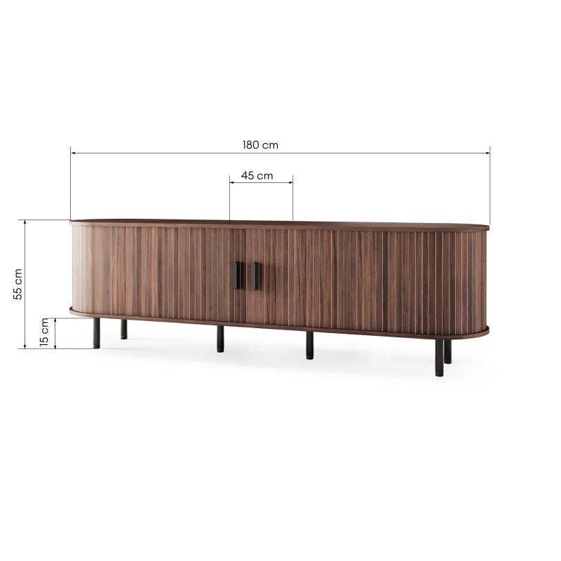 TV spintelė GLICINA 180 cm, uždaryta