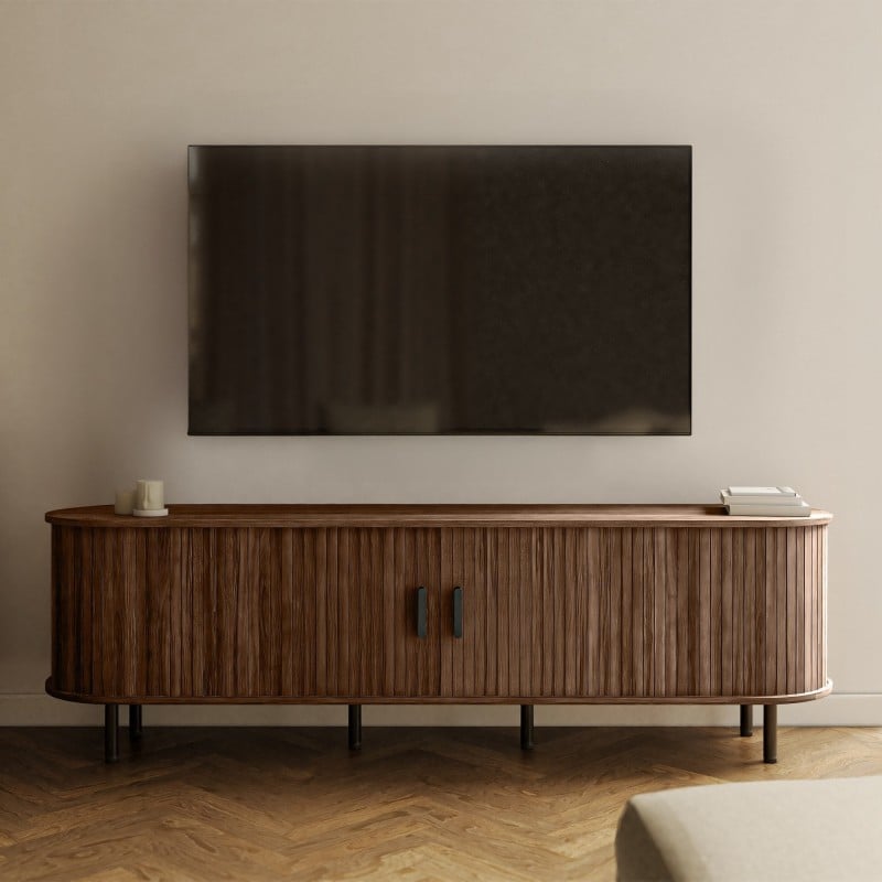 TV spintelė GLICINA 180 cm, uždaryta