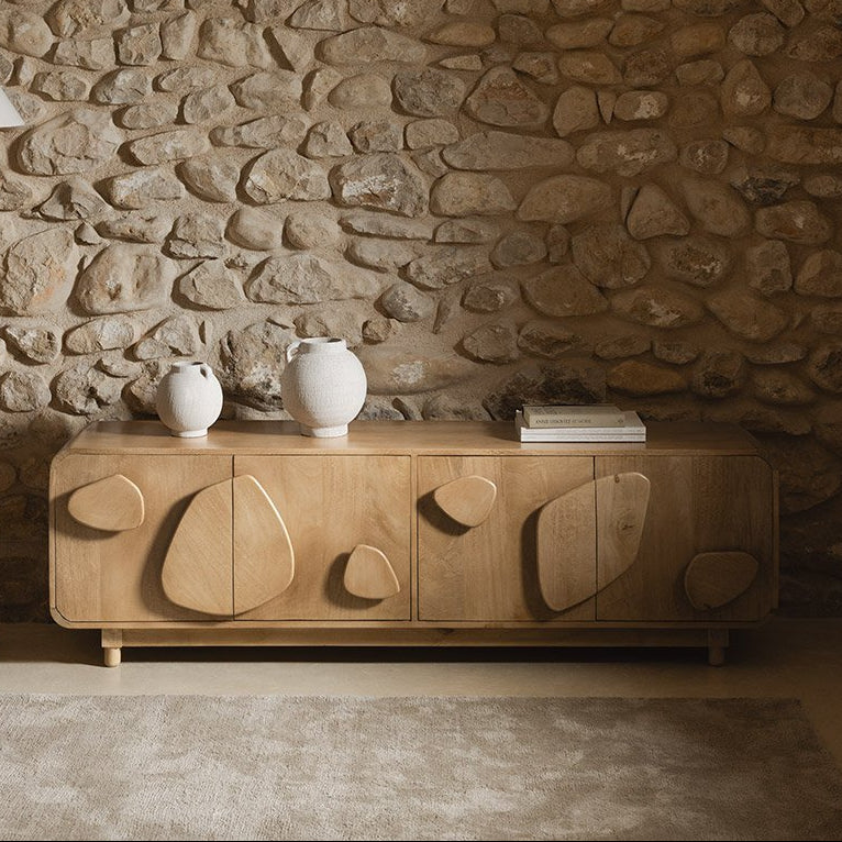 TV spintelė JOLLIE iš mangų medienos 180x40 cm