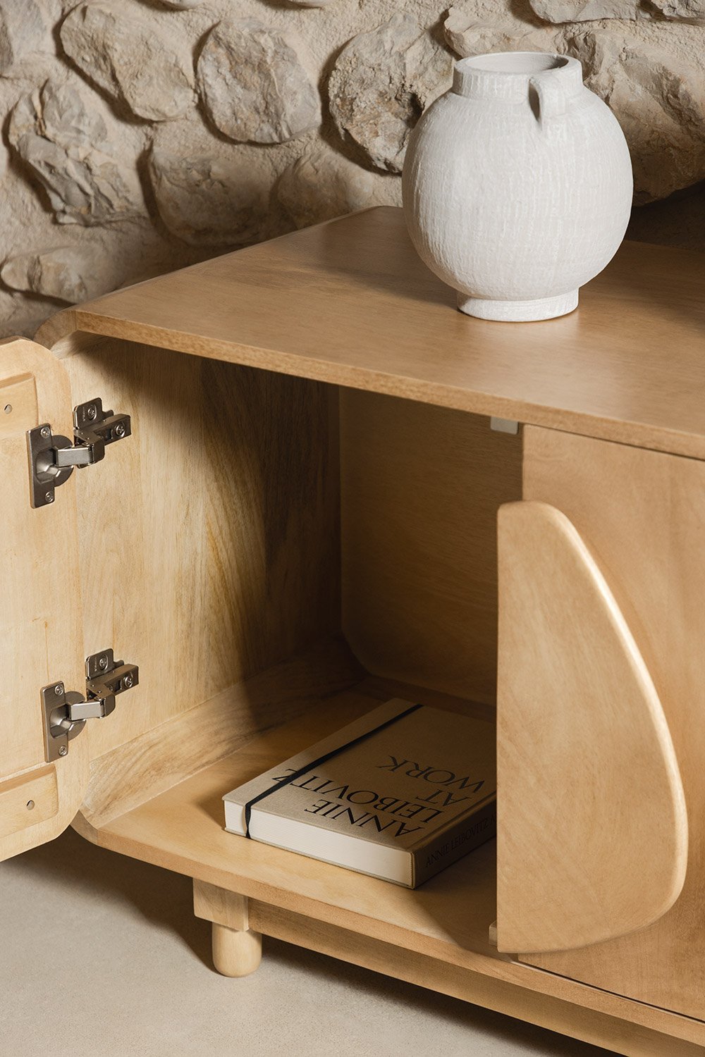 TV spintelė JOLLIE iš mangų medienos 180x40 cm