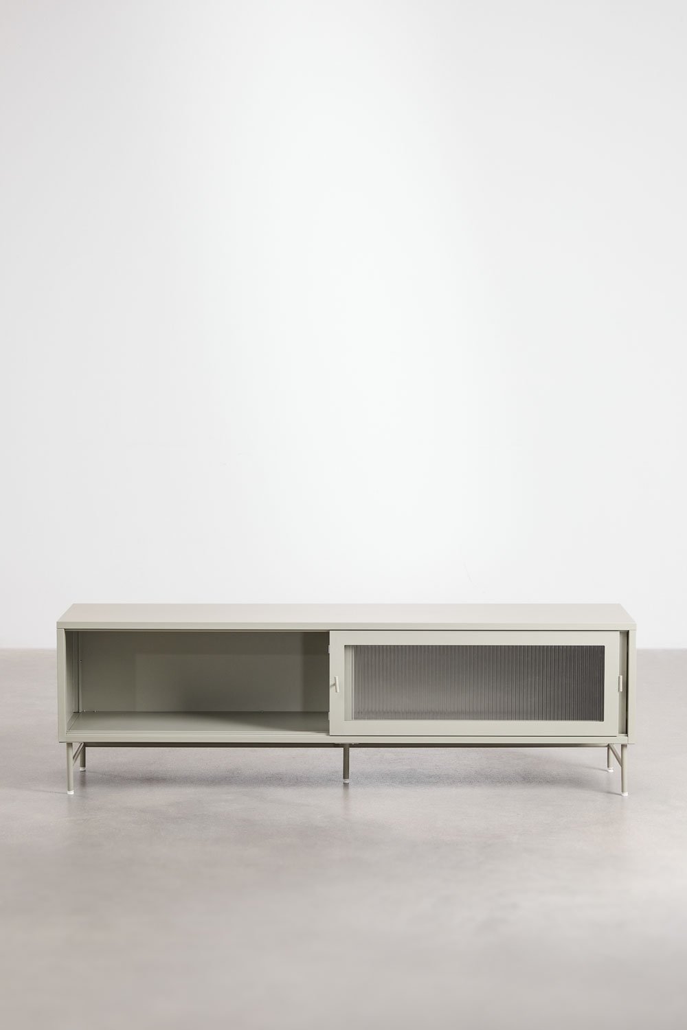 TV spintelė PAOLINE, plieno ir stiklo