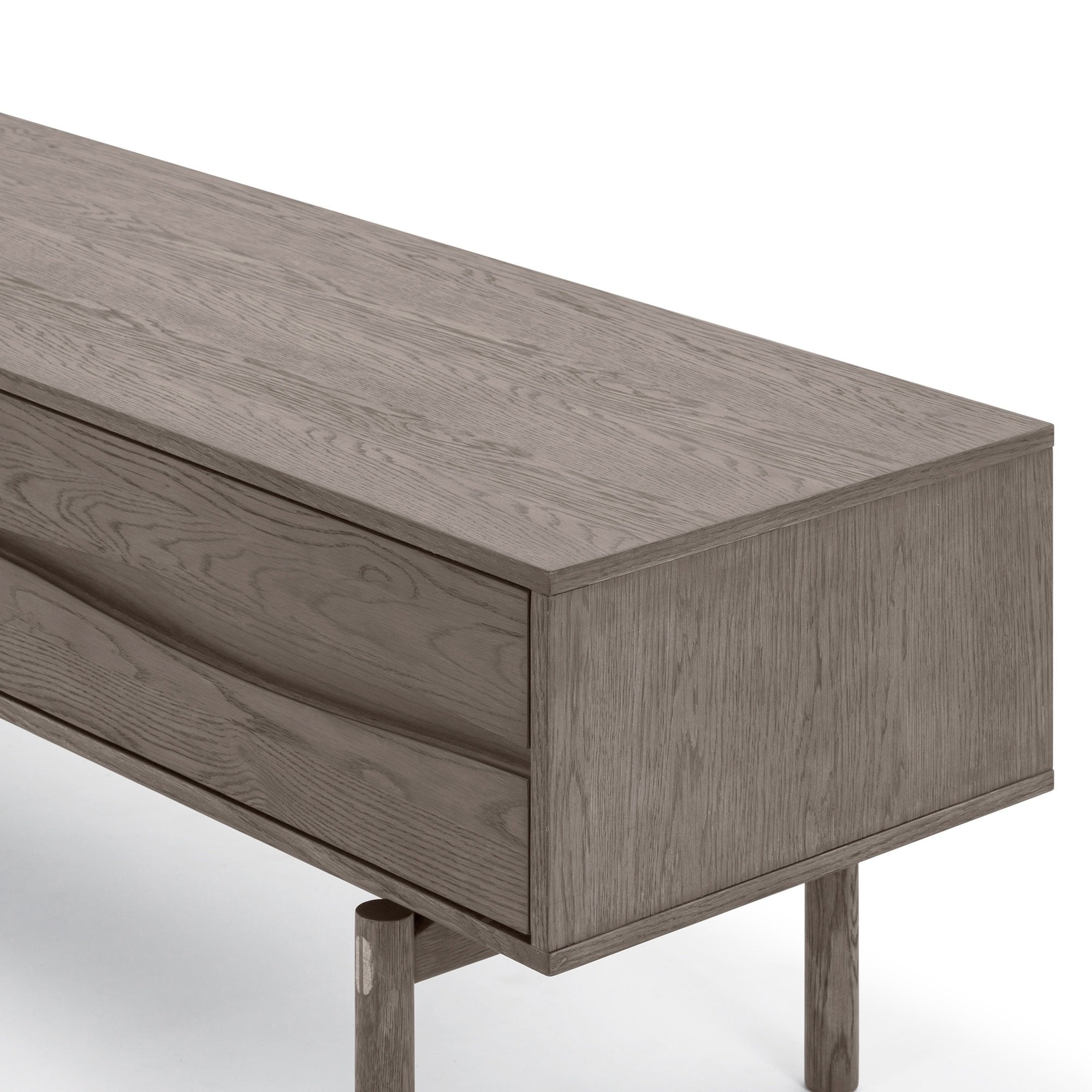 TV cabinet SALINE, espresso oak, with drawers