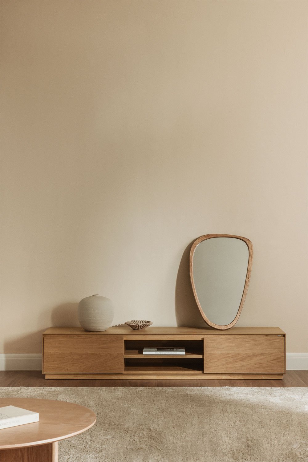 TV spintelė BONKISA, ąžuolo faneruotė