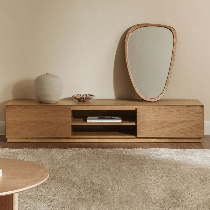 TV spintelė BONKISA, ąžuolo faneruotė