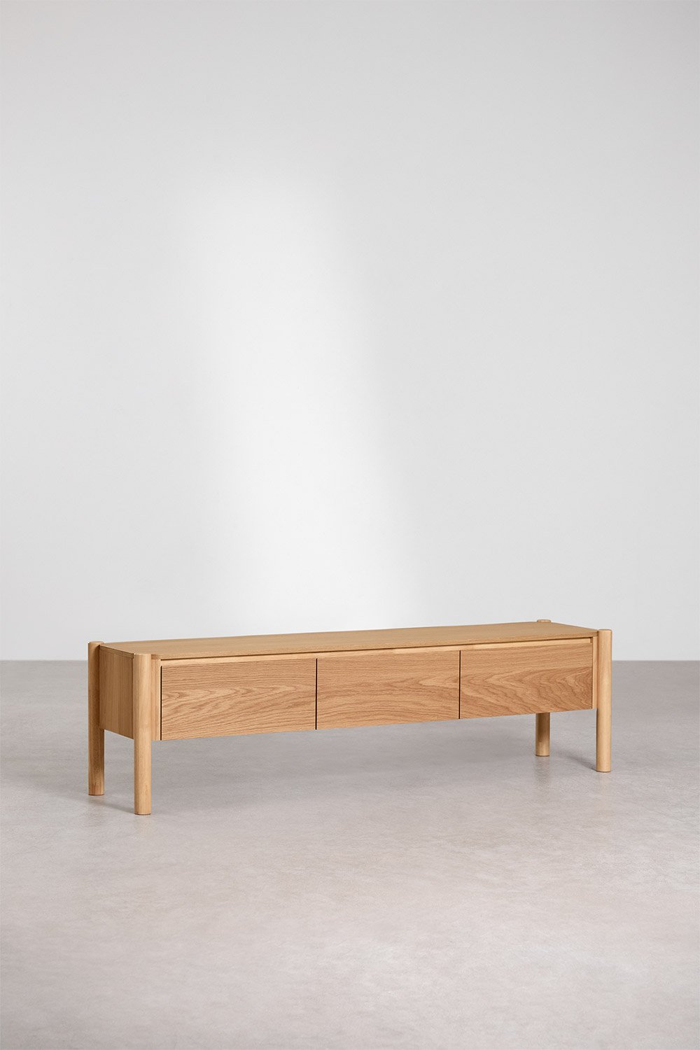 TV spintelė MNIIRA, MDF su ąžuolo faneruote