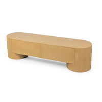 TV spintelė BELLANO 200 cm, stalčiai, ąžuolas