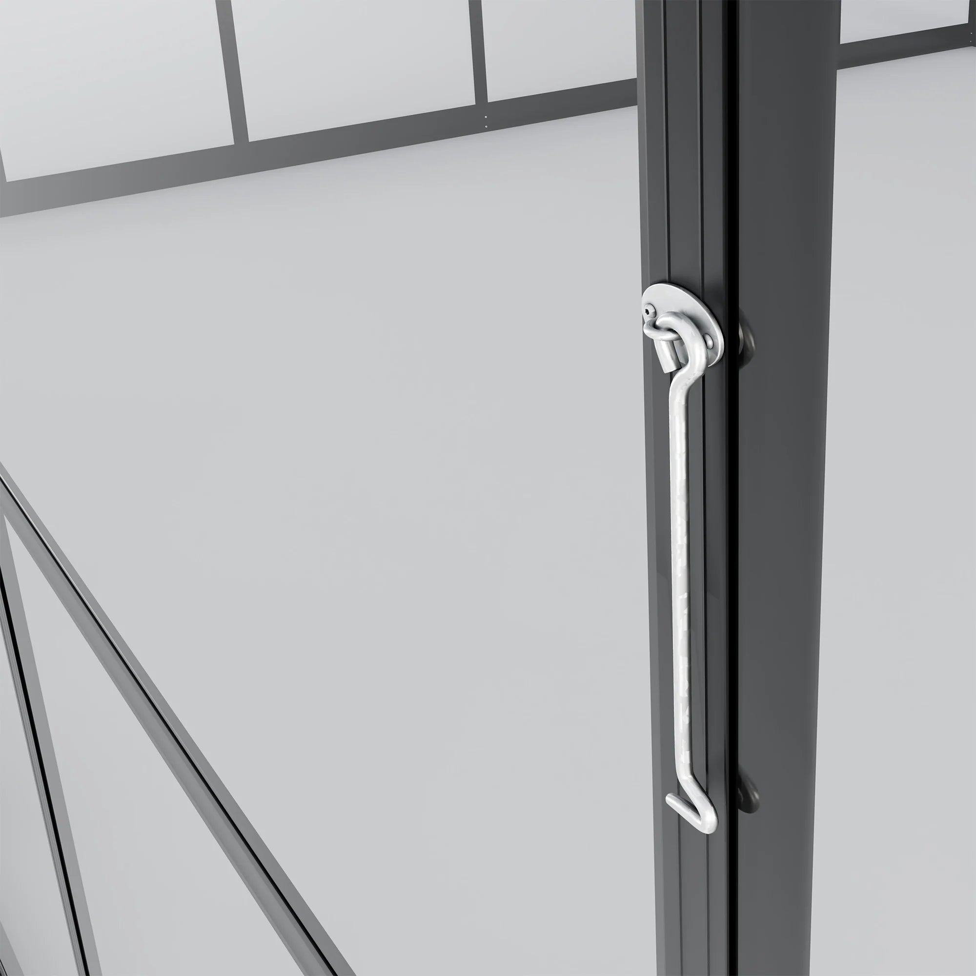 Sodo šiltnamis 12,3 m² su pamatais, 4 mm grūdintas stiklas