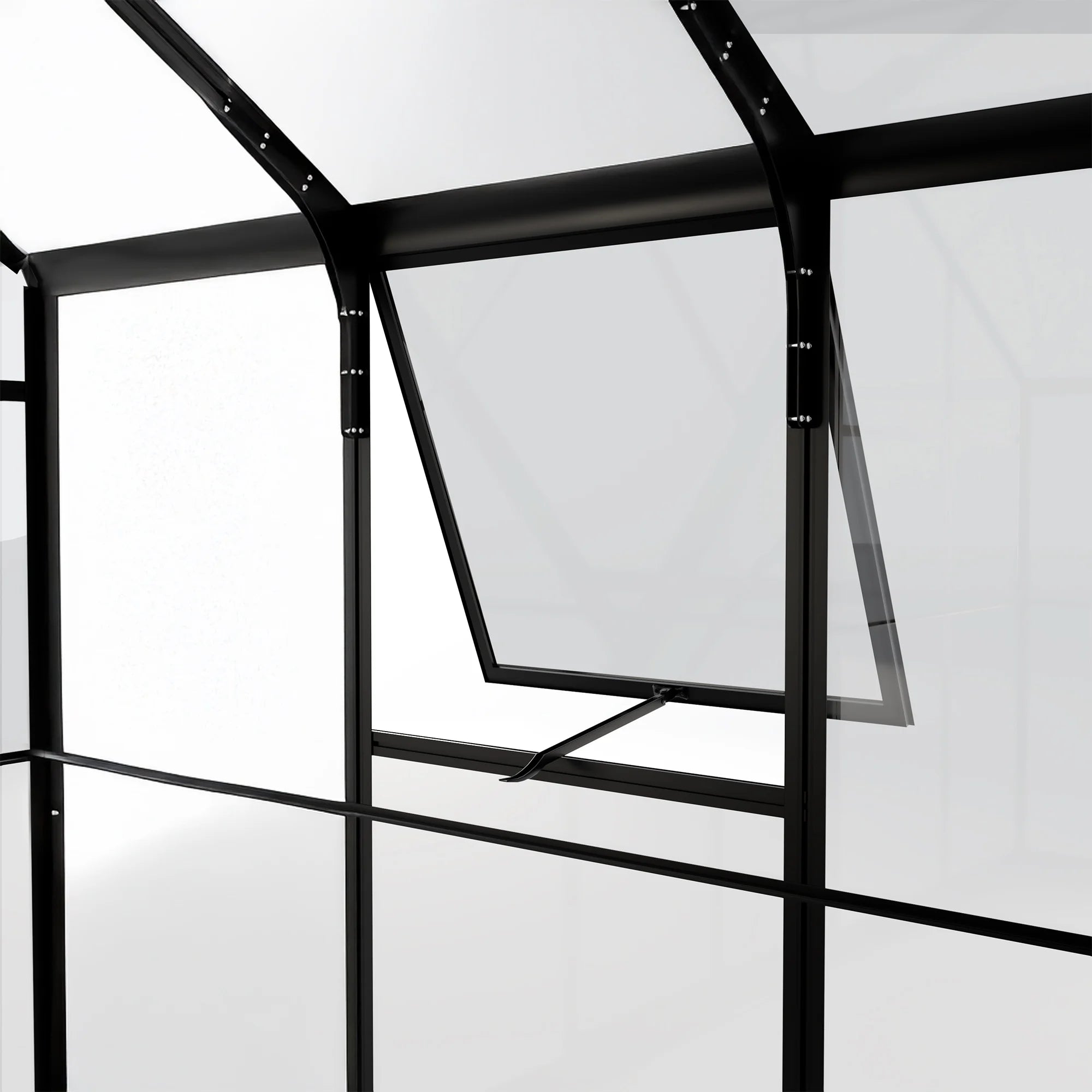 Sodo šiltnamis 12,3 m² su pamatais, 4 mm grūdintas stiklas