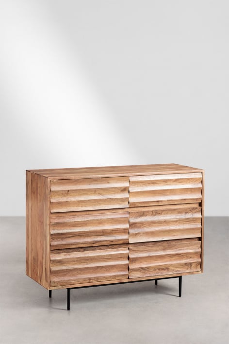 TV stand PVAMEA, acacia wood