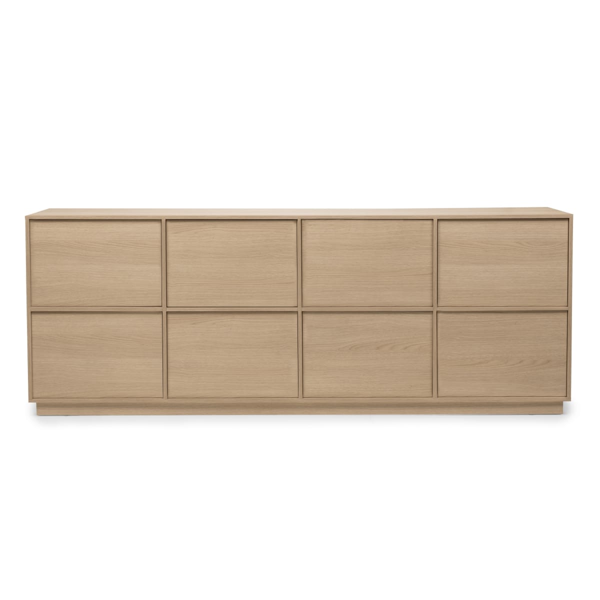 Chest of drawers GENIAL, 8 doors, Lindberg oak, 220 cm