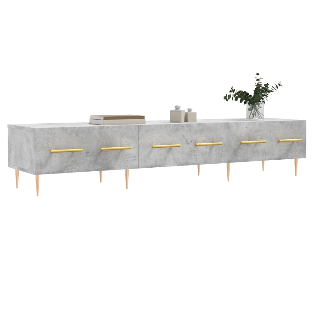 Televizoriaus spintelė, betono pilka, 150x36x30cm, mediena - Namų Idėja