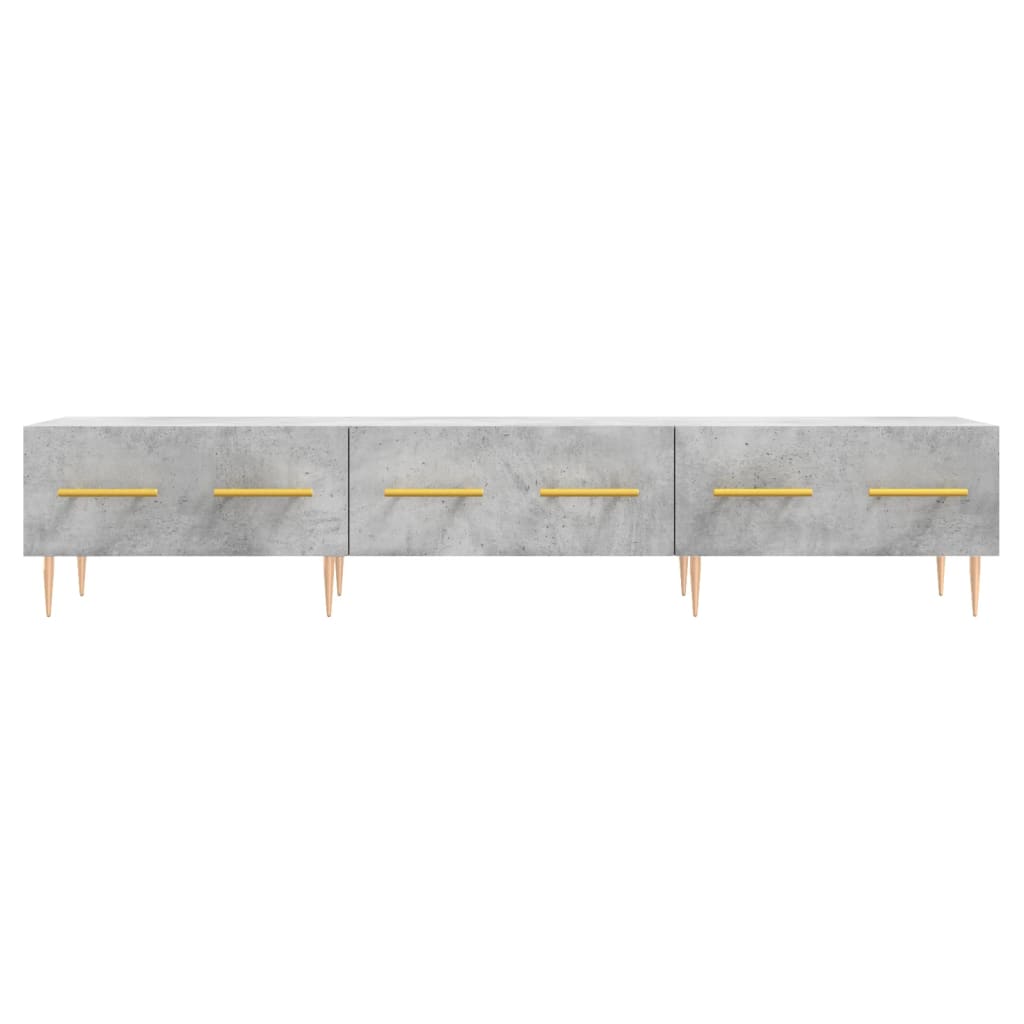 Televizoriaus spintelė, betono pilka, 150x36x30cm, mediena - Namų Idėja