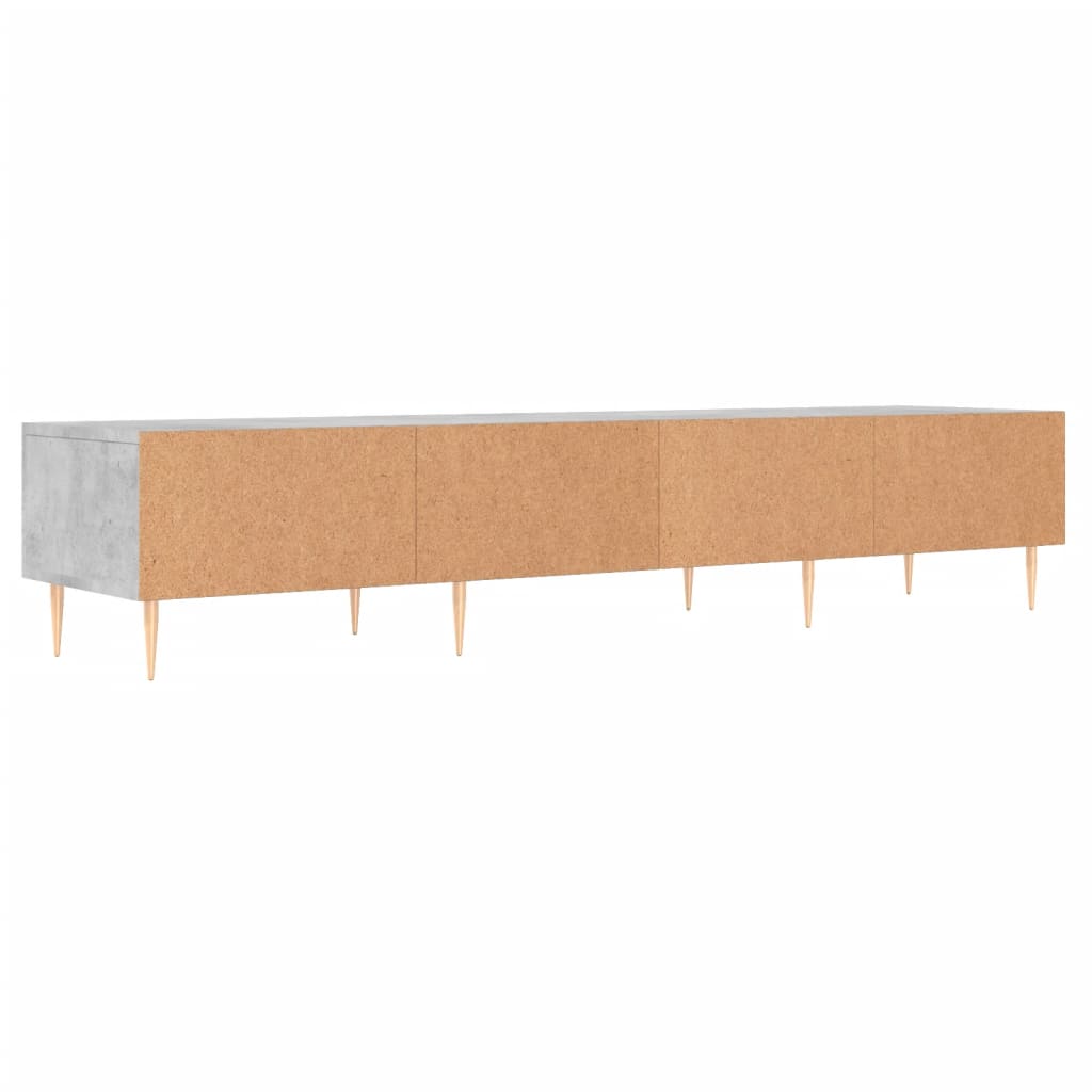 Televizoriaus spintelė, betono pilka, 150x36x30cm, mediena - Namų Idėja