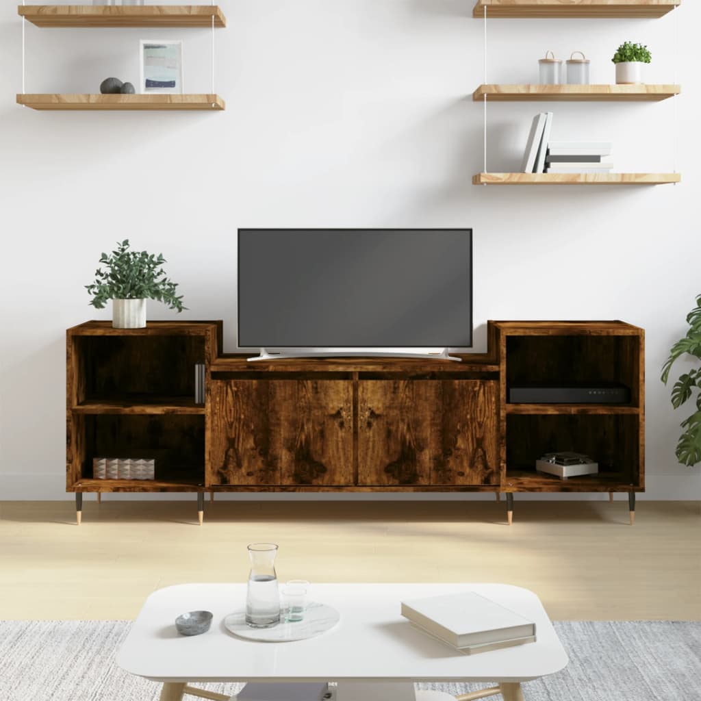 Televizoriaus spintelė, dūminio ąžuolo, 160x35x55cm, mediena - Namų Idėja