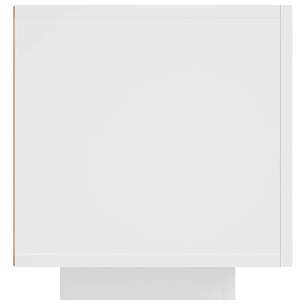 Televizoriaus spintelė su LED apšvietimu, balta, 160x35x40cm - Namų Idėja