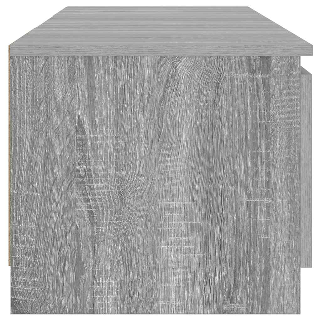 Televizoriaus spintelė su LED, pilka ąžuolo, 140x40x36cm - Namų Idėja