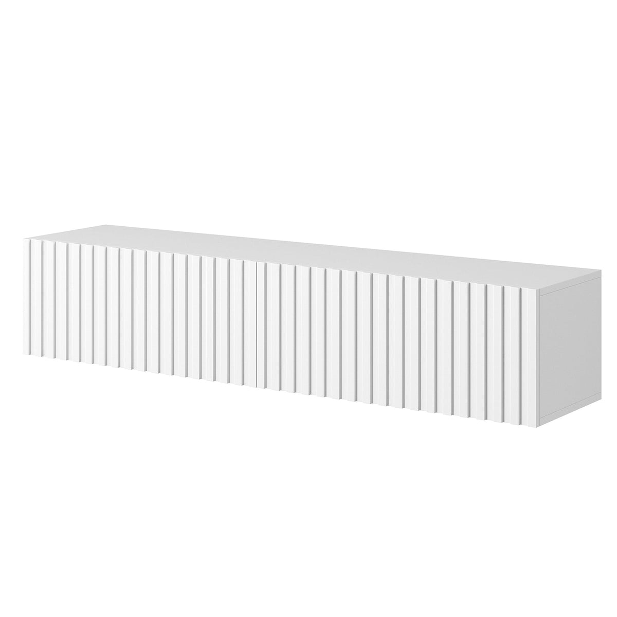 TV spintelė LORCAN, 138,6 cm, balta