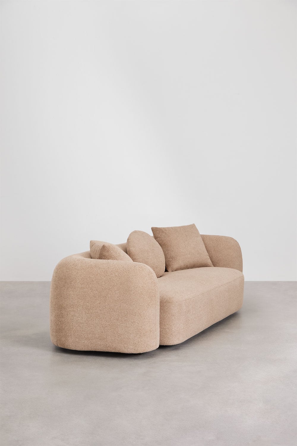 Trivietė sofa LUCIA, ruda