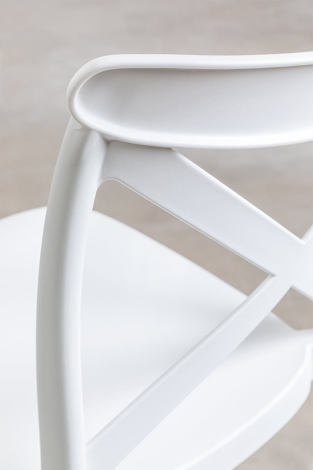 Bar stool FERRO, white, 65 cm