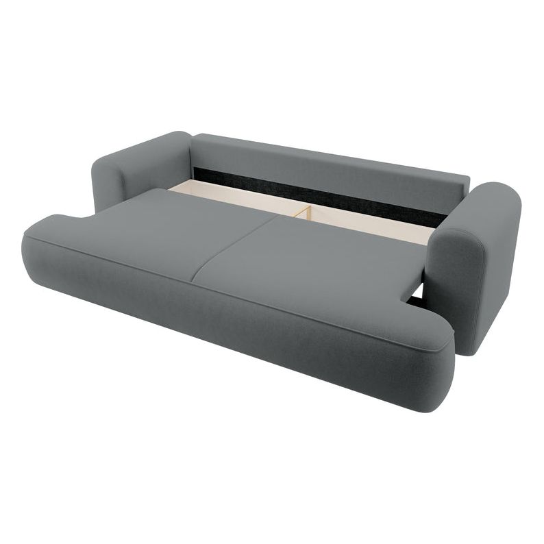 Sofa lova OVO, tamsiai pilkas aksomas