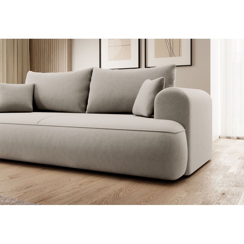 Sofa lova OVO, kreminis aksomas