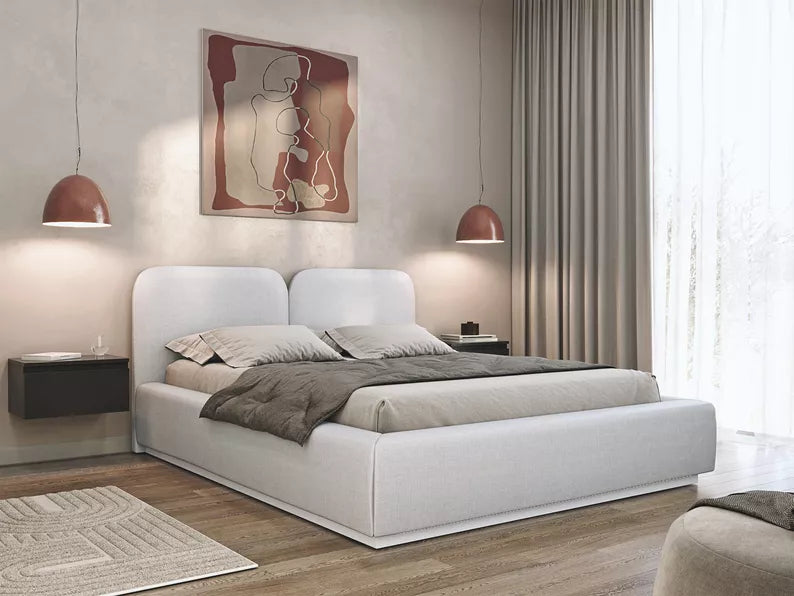 COMOVES LIBERTY bedroom bed, light grey