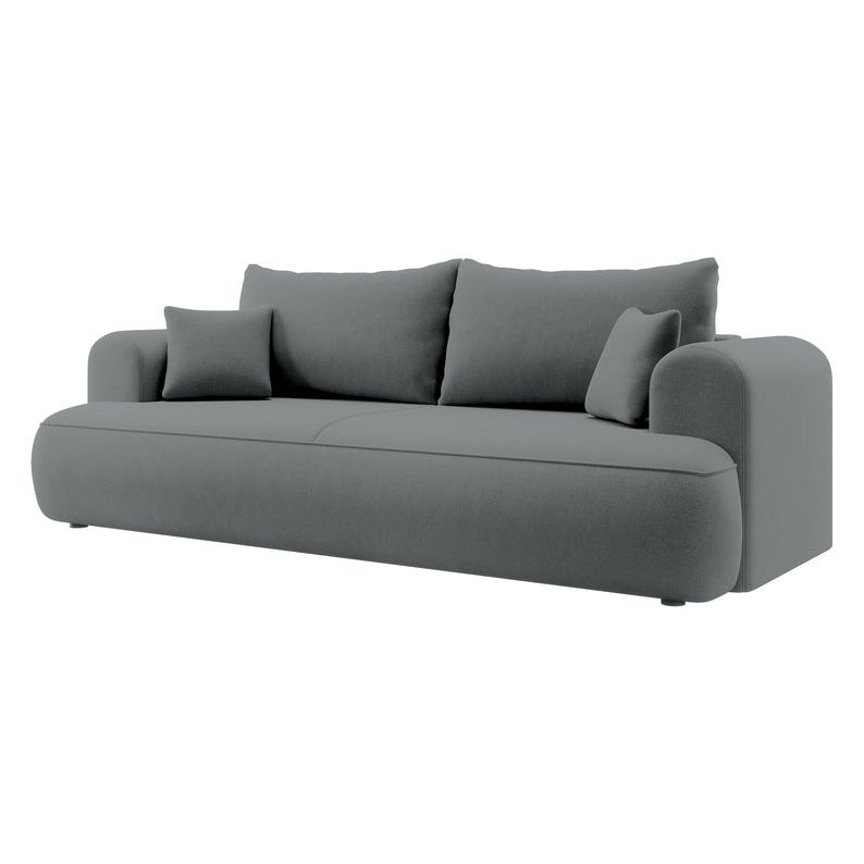 Sofa lova OVO, tamsiai pilkas aksomas