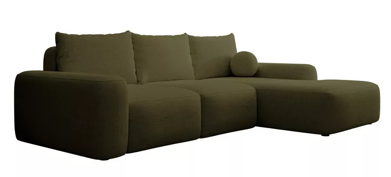 Kampinė sofa CARNOS, alyvuogių spalvos