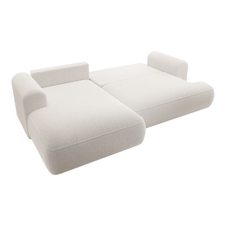 OVO Corner Sofa Bed, Left, Cream Boucle