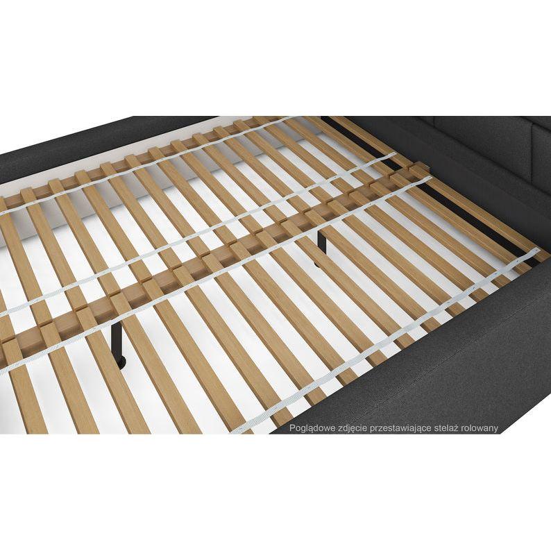 Miegamojo lova SOFTY, šviesiai pilkos spalvos