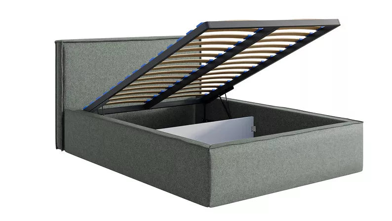 Miegamojo lova LUCERA TESSERO, tamsiai pilka spalva