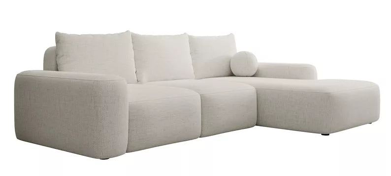 Kampinė sofa CARNOS, kreminės spalvos